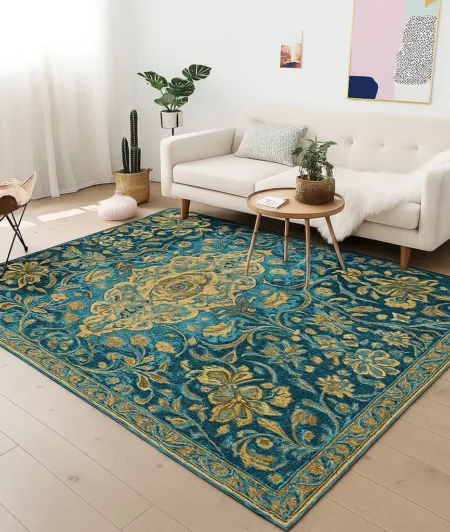 Blue Jewel Tabas Sisal Carpets In Living Room