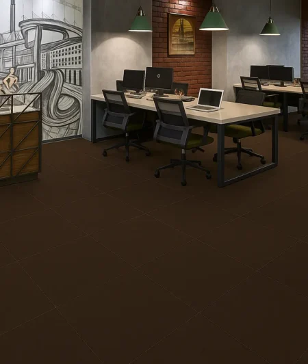 Bluebird Brown Carpet Tiles In Office