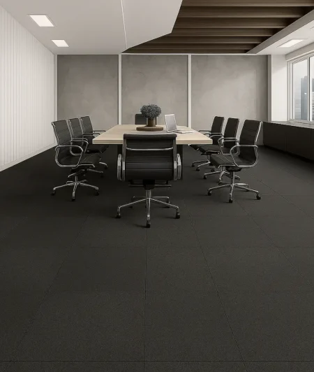Bluebird Charcoal Carpet Tiles In Office