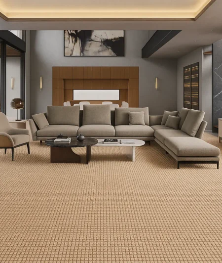 Chevron Beaver Sisal Carpets In Living Room