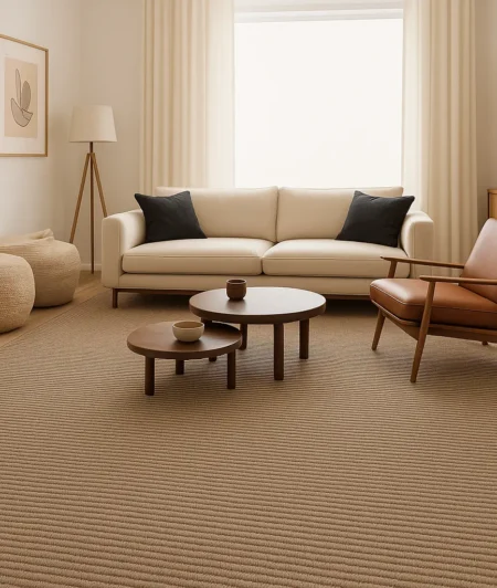 Cormo Beaver Sisal Carpets In Living Room