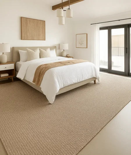 Cormo Cinereous Sisal Carpets In Bedroom