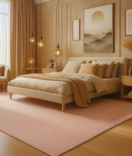 Cormo Vanilla Sisal Carpets In Dining Bedroom