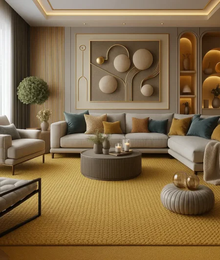 Crucial Basketweave Seagrass Carpets In Living Area