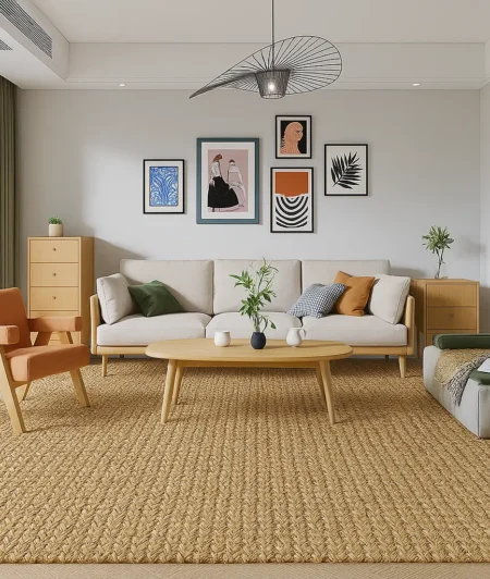 Crucial Original Seagrass Carpets In Living Room