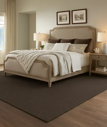 Diamond Gray Sisal Carpets In Bedroom