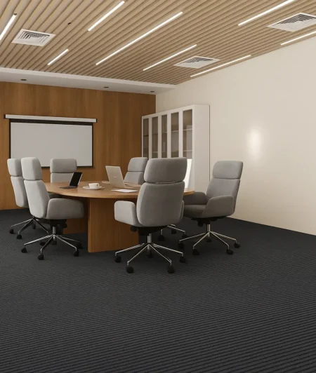Dorothy Anthracite Wall to Wall Carpets In Conference Rooms