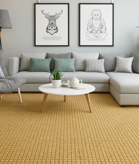 Kersaint Standard Seagrass Carpets In Living Room