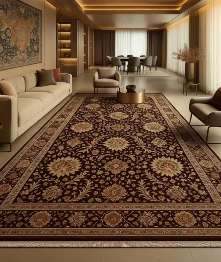 Red Persian Carpets In Living Room