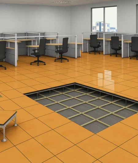Woodcore Panels Raised Access Floors in Office