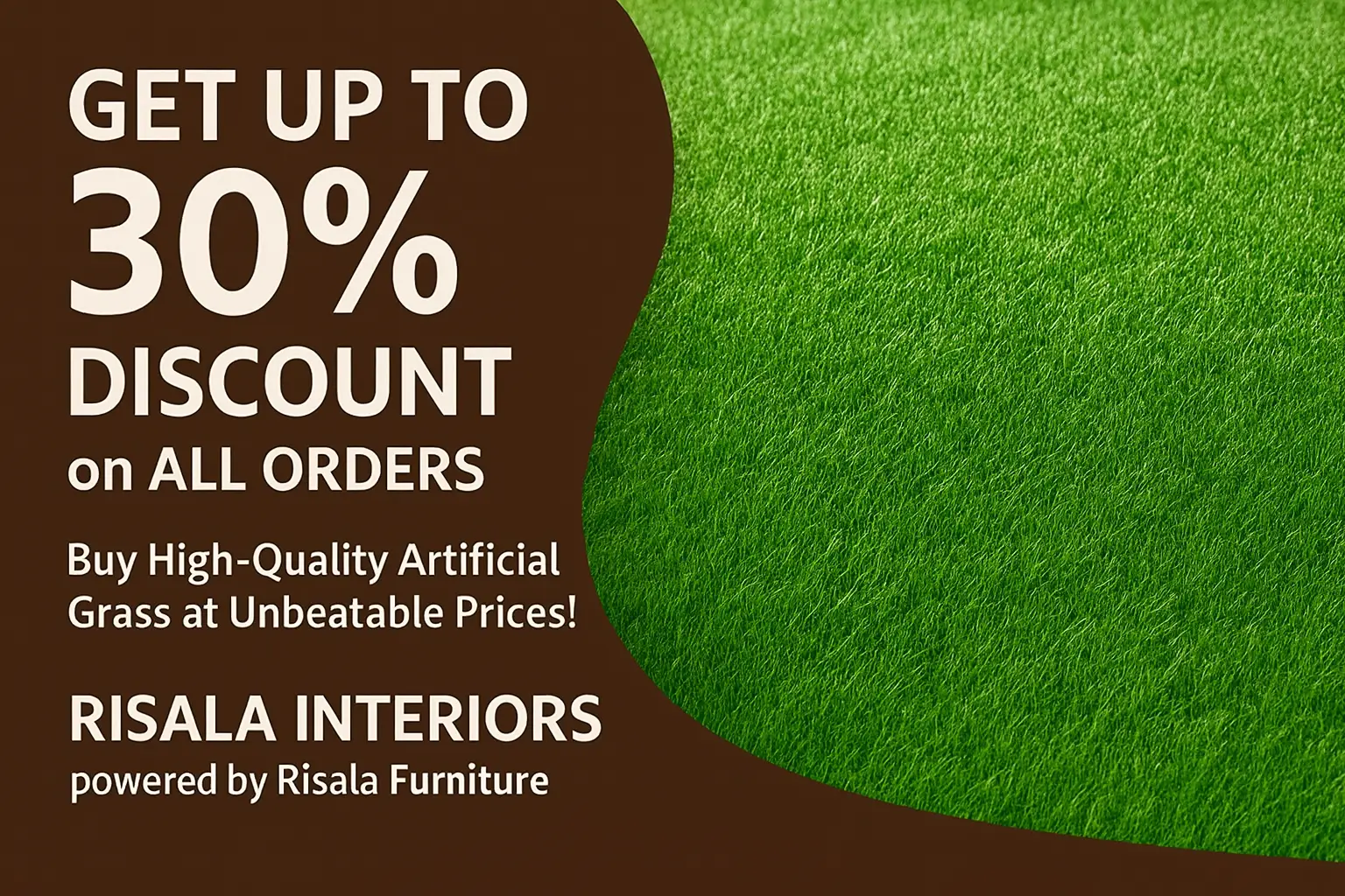 Artificial Grass Banner Artificial Grass Banner