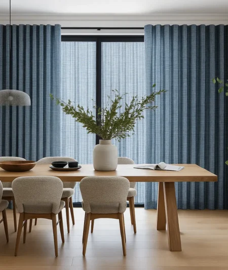 Risala Alcor Delph Blackout Curtains In Dining Room