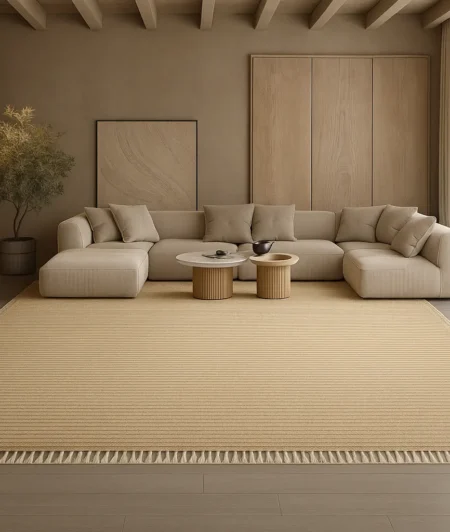 Risala Alpine Hand Knotted Carpets In Living Room