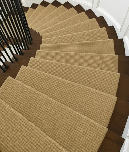 Risala Antique Gold In Stair Carpets 1