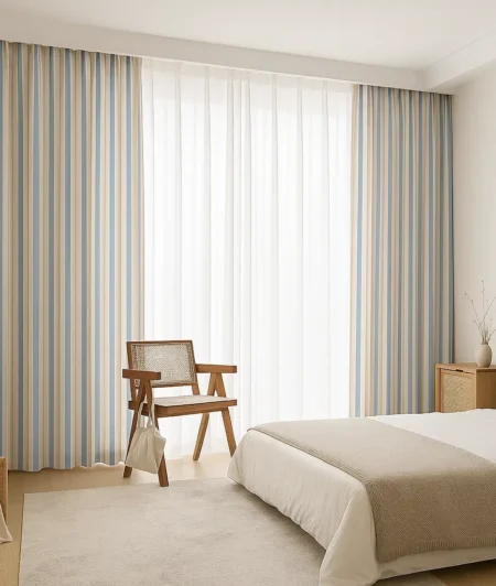 Risala Ashley Awning Cotton Curtains In Bedroom