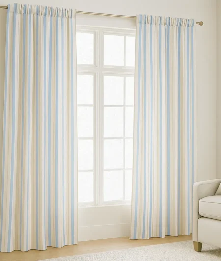 Risala Ashley Awning Cotton Curtains In Living Room 01