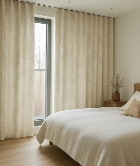 Risala Ashley Josette Cotton Curtains In Bedroom