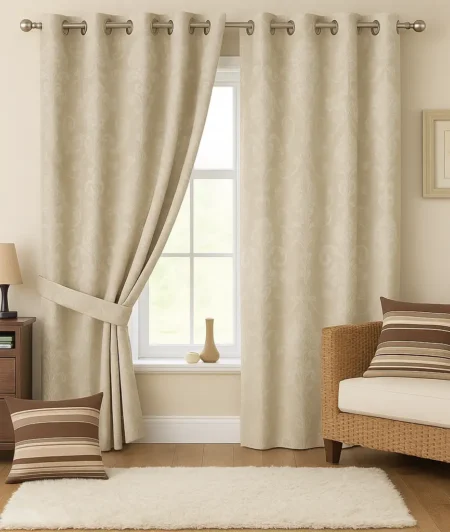 Risala Ashley Josette Cotton Curtains In Living Room