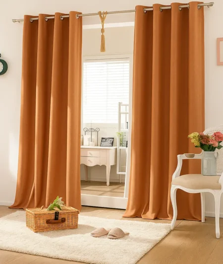 Risala Edmund Bell Chromax Cotton Curtains In Living Room
