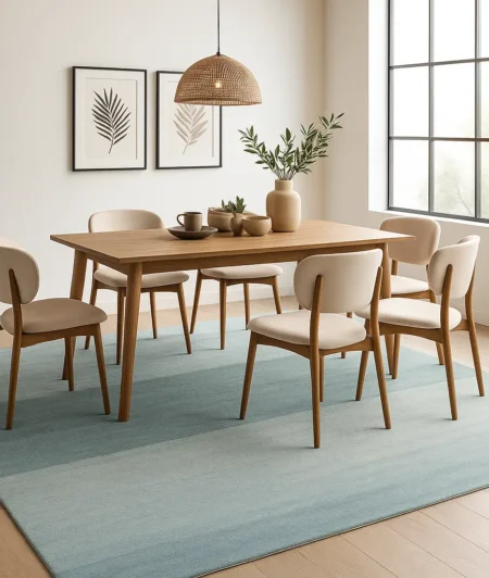 Risala Kazben Hand Knotted Carpets In Dining Area