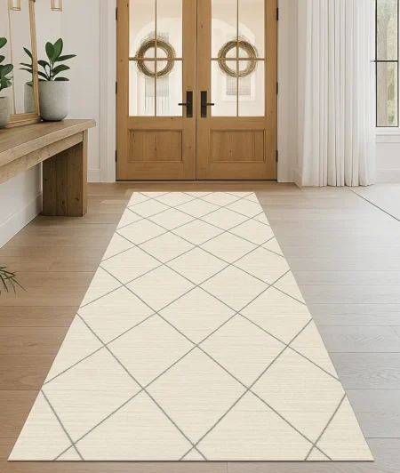 Risala Narrow Line Runner Carpets In Entryway