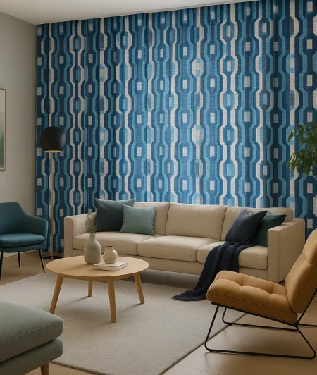 Risala Onetti Silk Curtains In Living Room