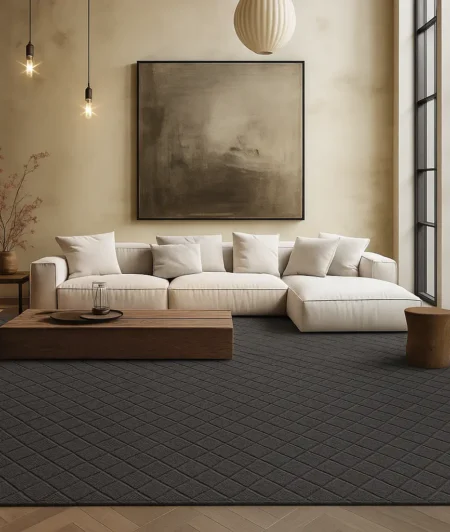 Risala Plot Hand-Tufted Carpets In Living Room