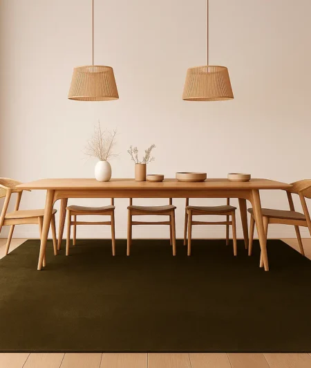 Risala Saga Hand Knotted Carpets In Dining Area