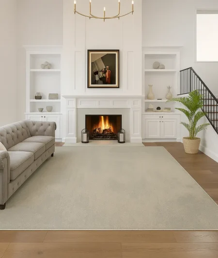 Risala Silver Sun Custom Carpets In Living Room