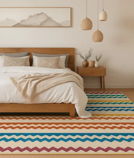 Risala Tali stripes Custom Carpets In Bedroom