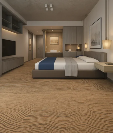 Risala Tide Grey In Hotel Carpets Bedroom