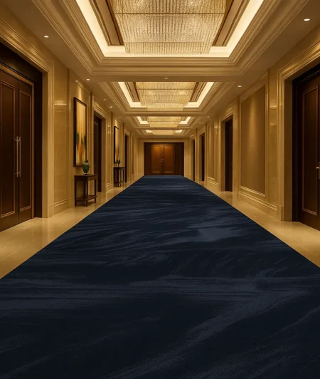 Risala Wash Blue In Hotel Carpets 2