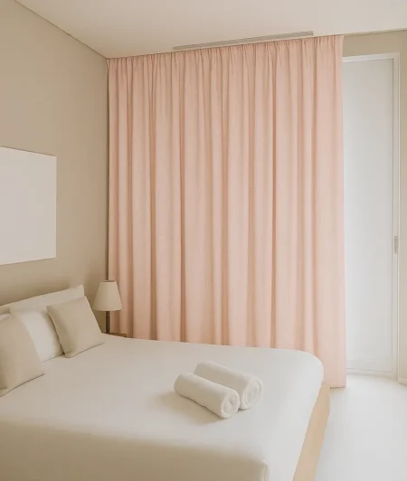 Risala Acquerello Sheer Curtains In Bedroom