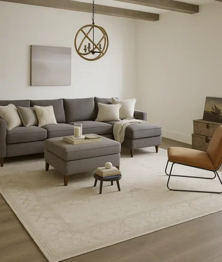 Risala Aldora Area Rugs In Living Room