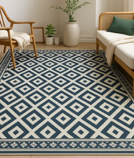 Risala Alhambra Cotton Rugs In Living Room