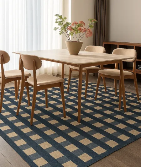 Risala Alhambra Modern Rugs In Dining Area