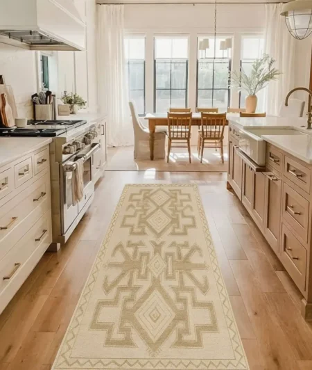 Risala Aprezo Runner Rugs In Kitchen