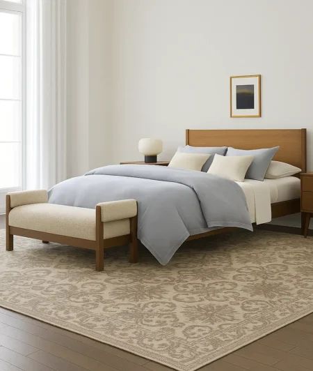 Risala Arad Silk Rugs In Bedroom