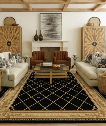 Risala Ashton House Area Rugs In Living Room