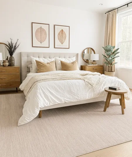 Risala Baileys Silk Rugs In Bedroom