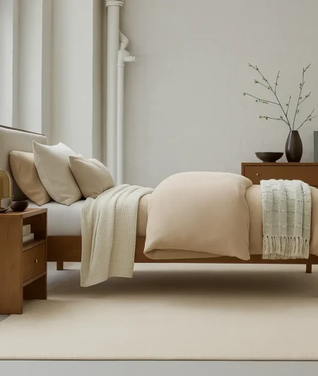 Risala Basis Cotton Rugs In Bedroom