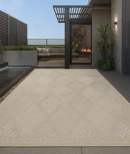 Risala Brighton Outdoor Rug In Terrace Area