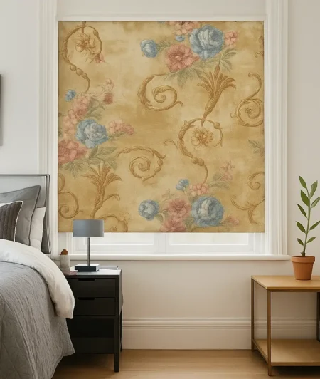 Risala Calestine Roman Blinds In Bedroom