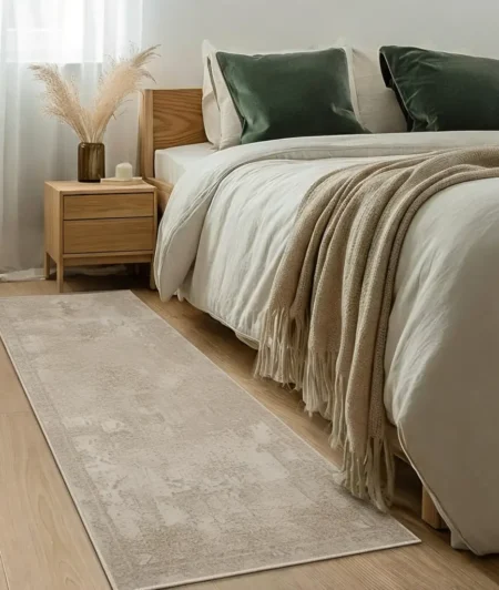 Risala Chaos Runner Rugs In Bedroom