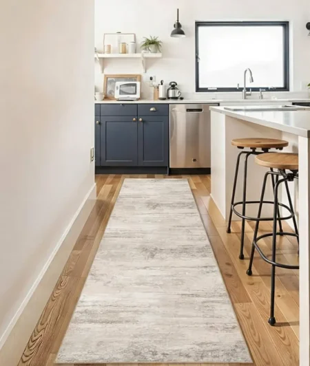 Risala Chaos Runner Rugs In Kitchen