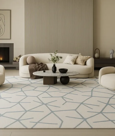 Risala Confetti Modern Rugs In Living Room