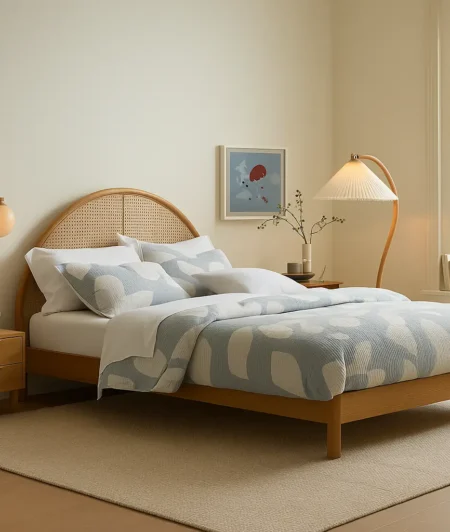 Risala Contour Cotton Rugs In Bedroom