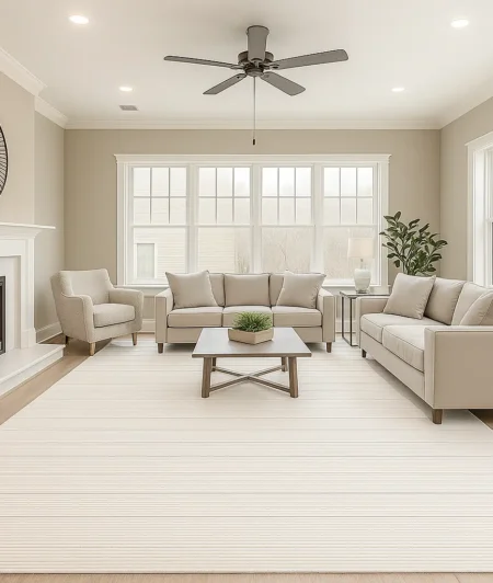 Risala Contour Polyester Rugs In Living Room