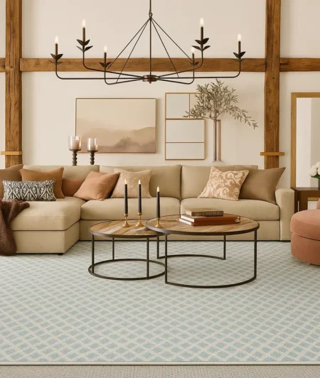 Risala Courtyard Area Rugs In Living Room