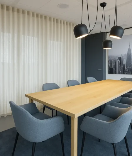 Risala Elmore Eyelet Curtains In Office